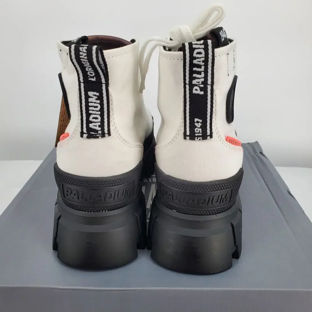 Palladium Womens 9 Revolt HI TX Star White Platform Boot‎ 97242-116-M New
